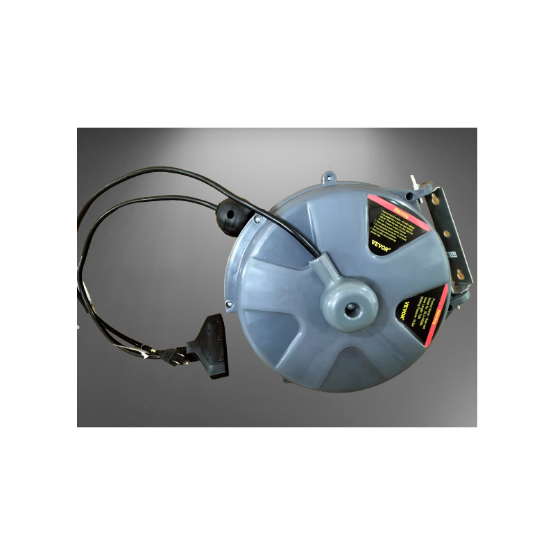 Extensión eléctrica en carrete retractil